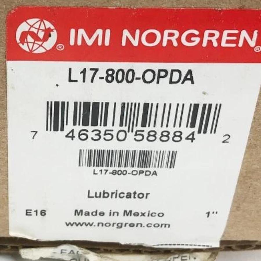 New IMI Norgren L17-800-OPDA Oil Fog Lubricator 1" NPT 250psig