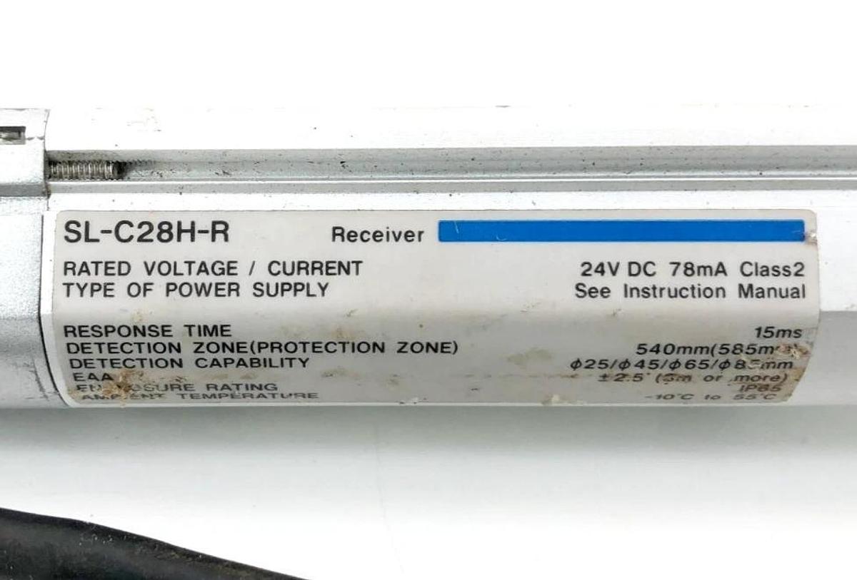 Used Keyence SL-C28H-R Receiver Safety Light Curtain 24VDC