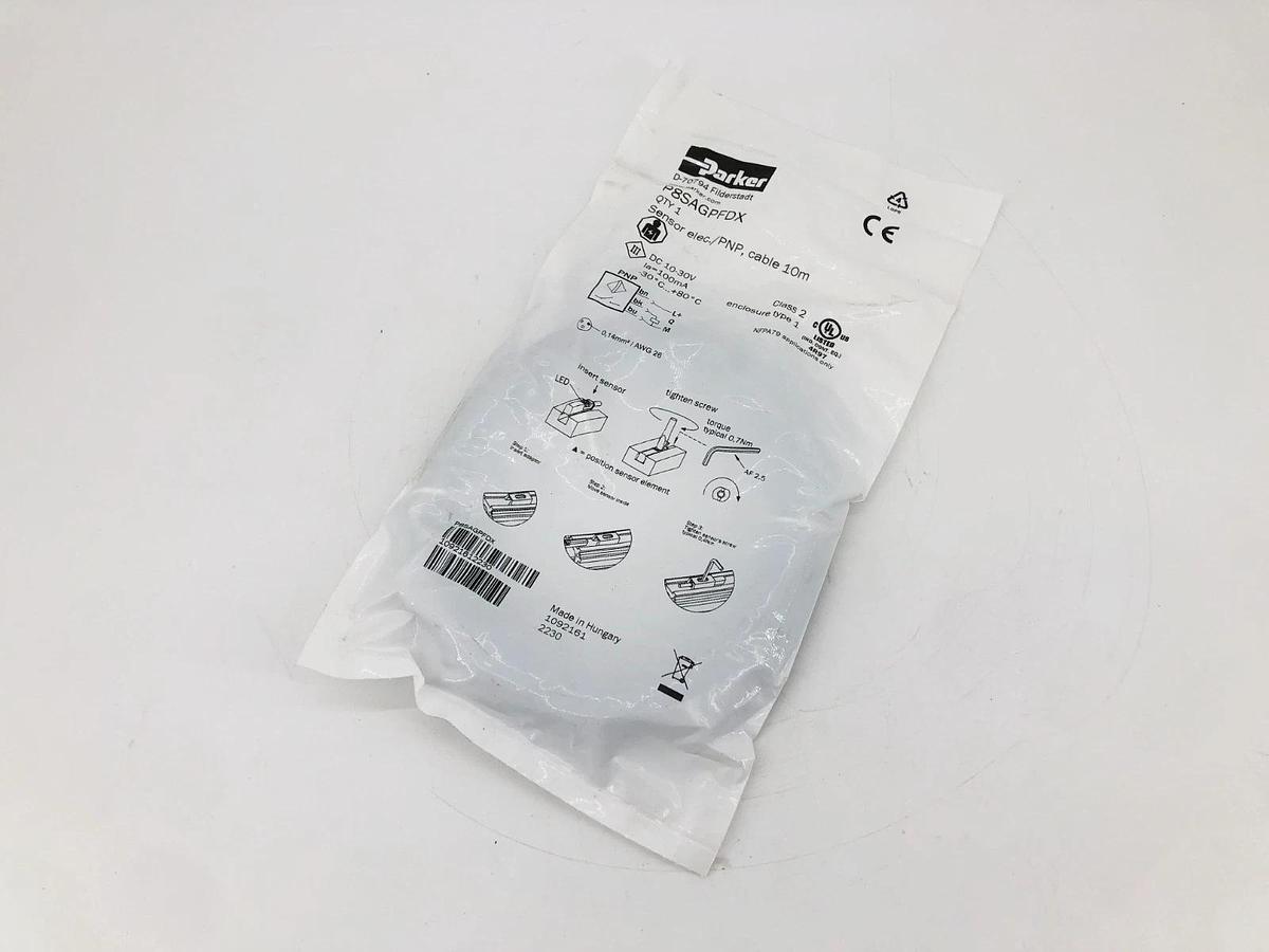 New Parker P8SAGPFDX Position Sensor 10-30VDC 10m Cable