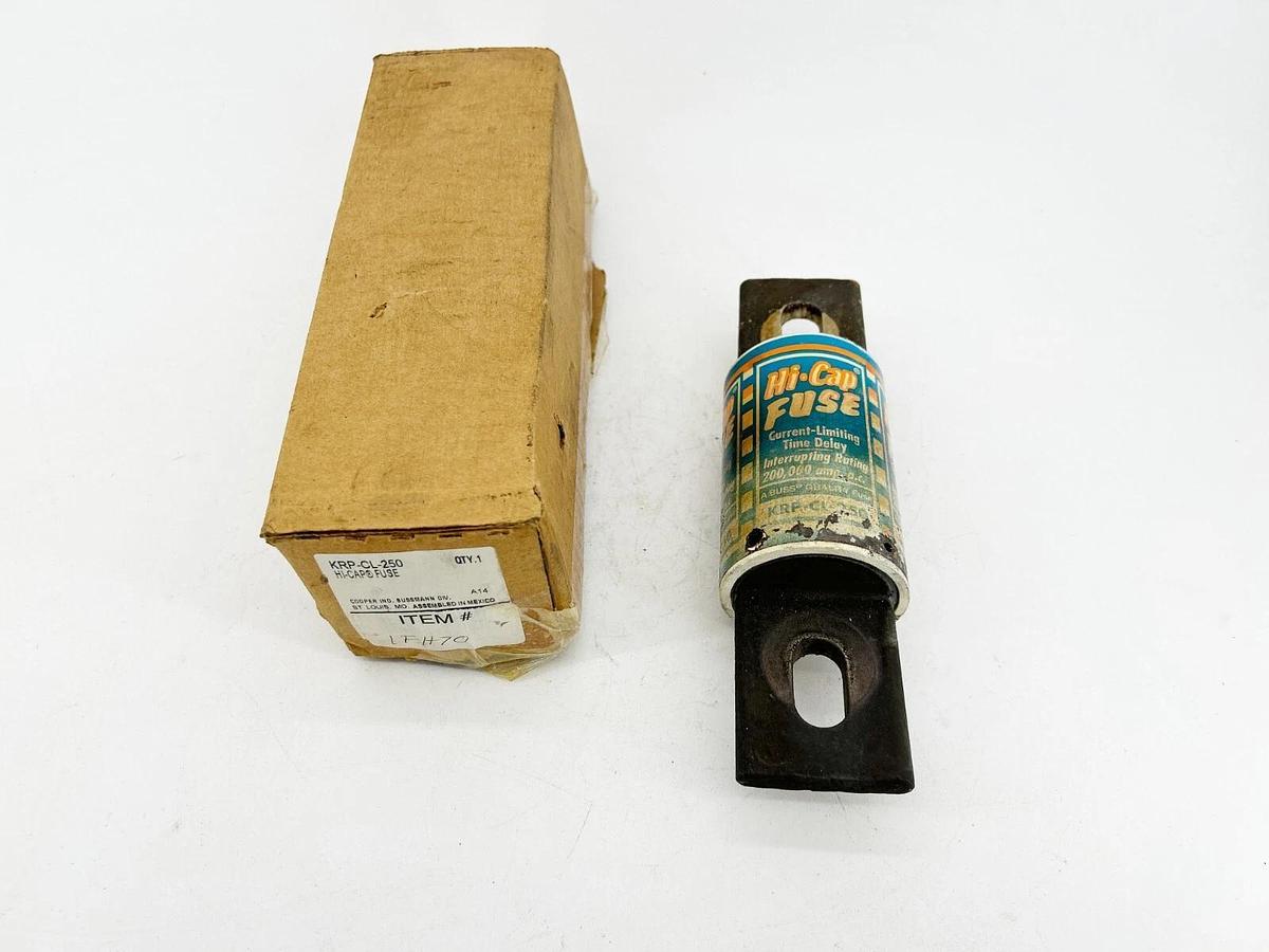 Used Bussmann KRP-CL-250 Hi Cap Fuse Current Limiting Time Delay 20000AMP
