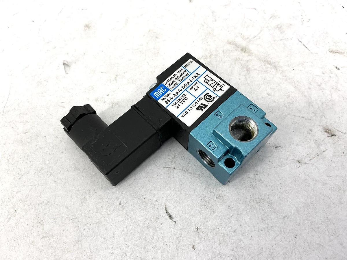 New MAC Valves 35A-AAA-DDAJ-1KA Solenoid Valve 24VDC 3-Way - No Box