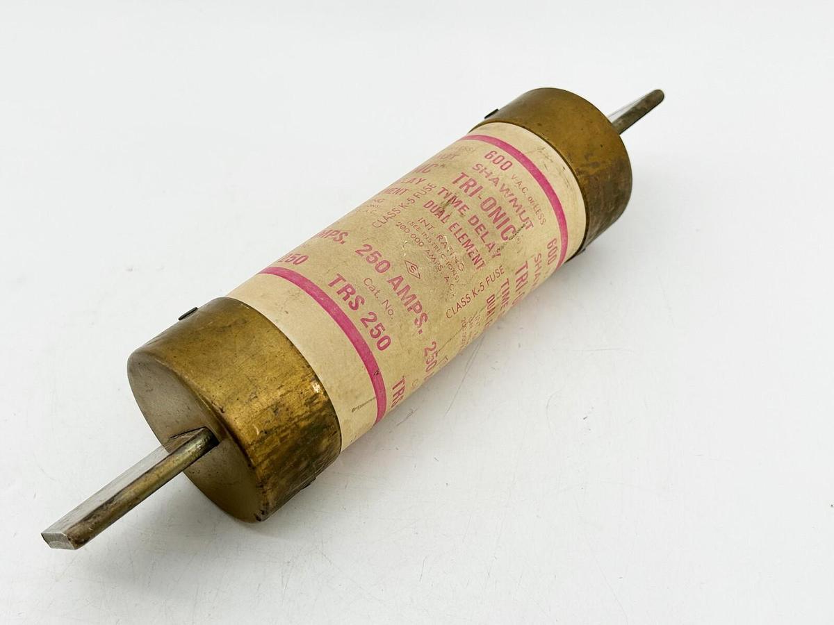 Used Gould Shawmut TRS-250 Time Delay Dual Element Fuse 250A 600V Class K5