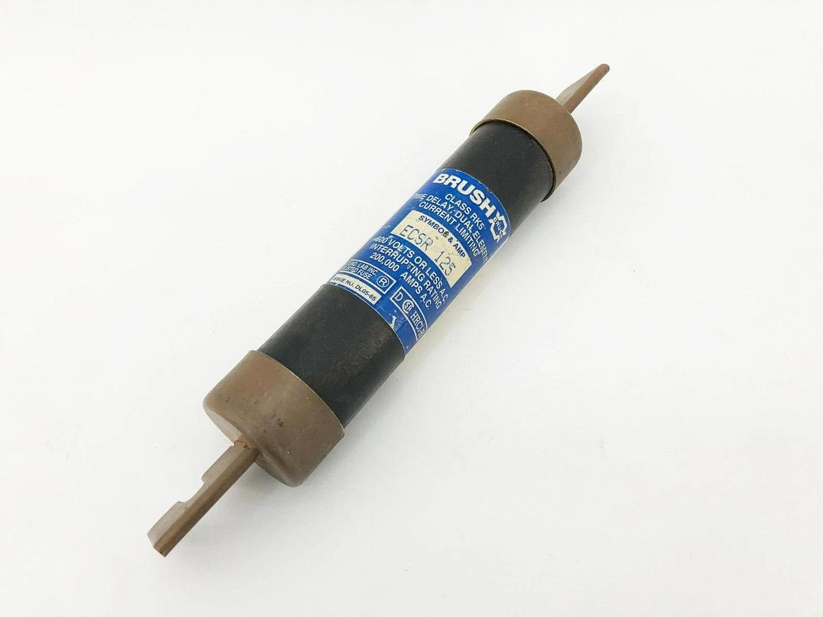 New Brush ECSR125  Time-Delay Fuse 125AMP 600V RK5