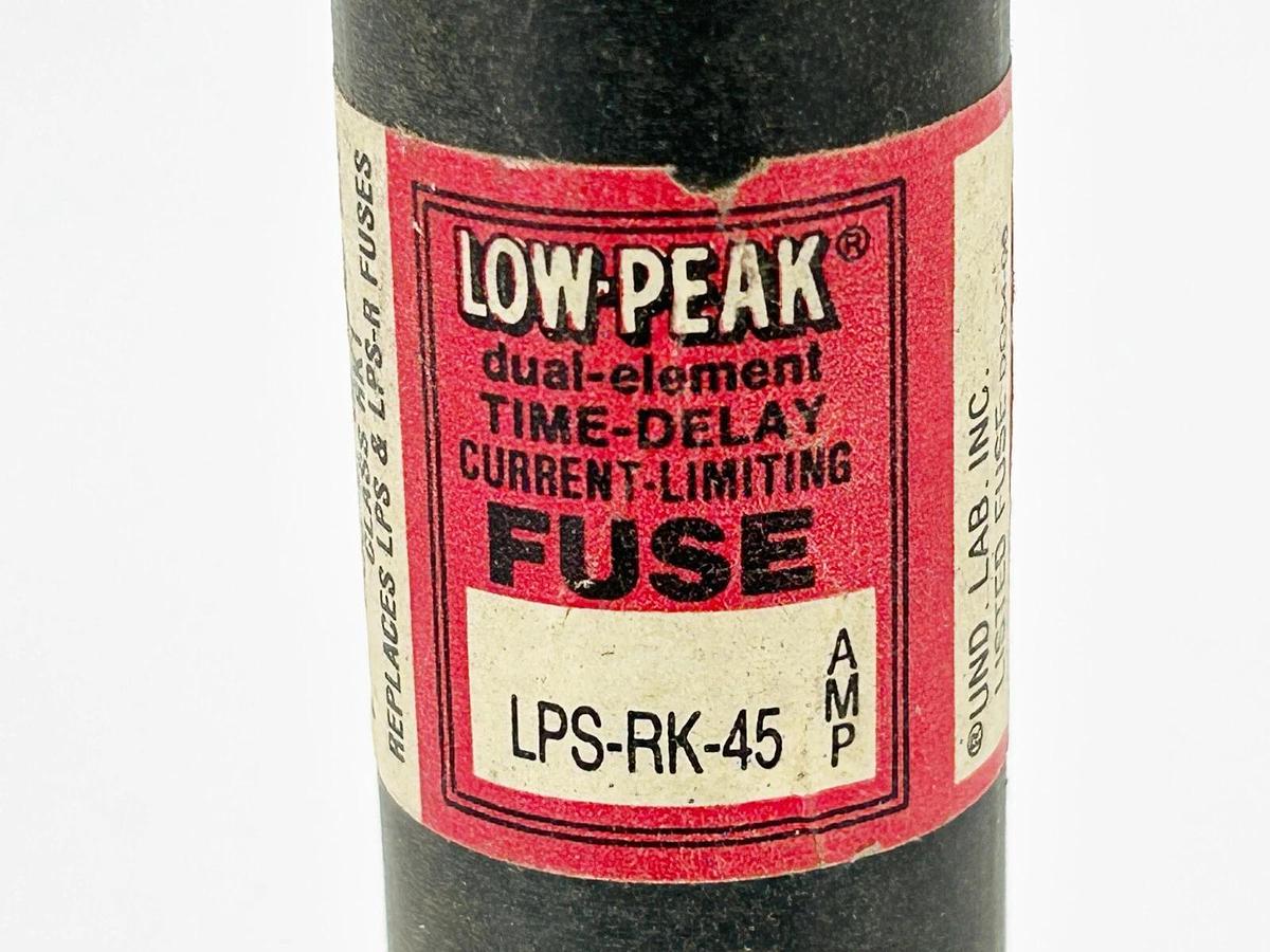 New Lot of 3 Bussmann LPS-RK-45 Time Delay Dual Element Fuse 45A 600V Class RK1