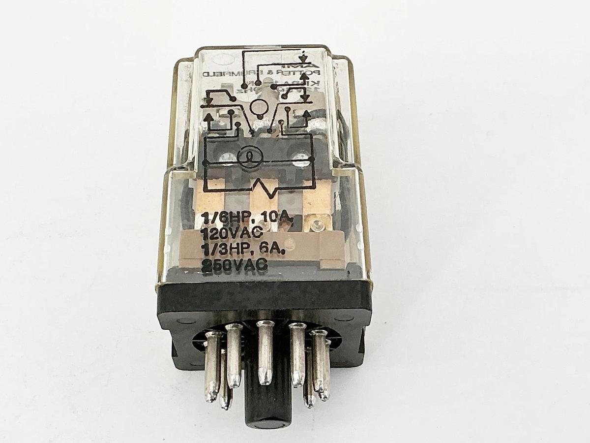 New Potter Brumfield KRPA14AN 12V Relay 12V 50/60Hz 10A 1/6HP