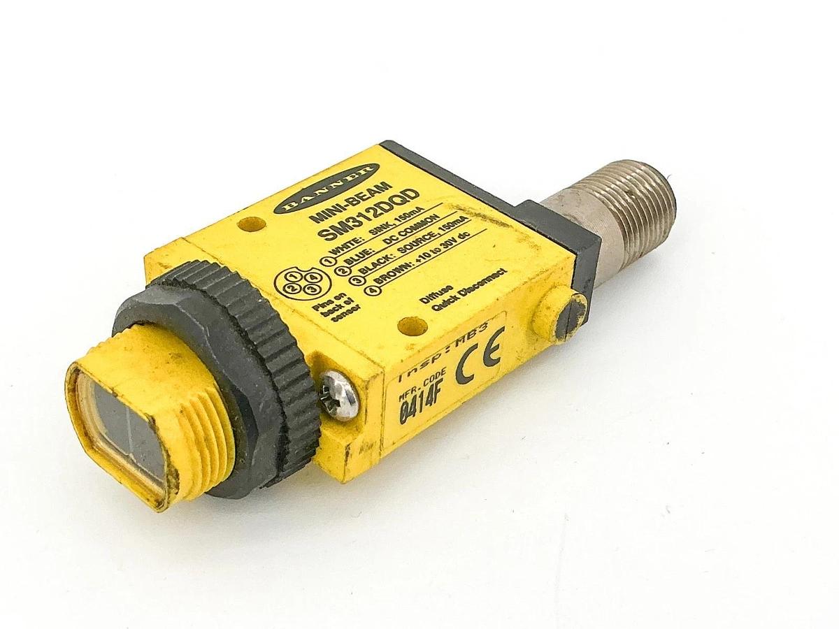 Used Banner SM312DQD Mini-Beam Photoelectric Sensor 10-30VDC