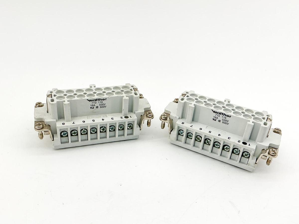New Walther Procon FS116 B16+G Female Insert Screw Terminal 600V 16A 710116