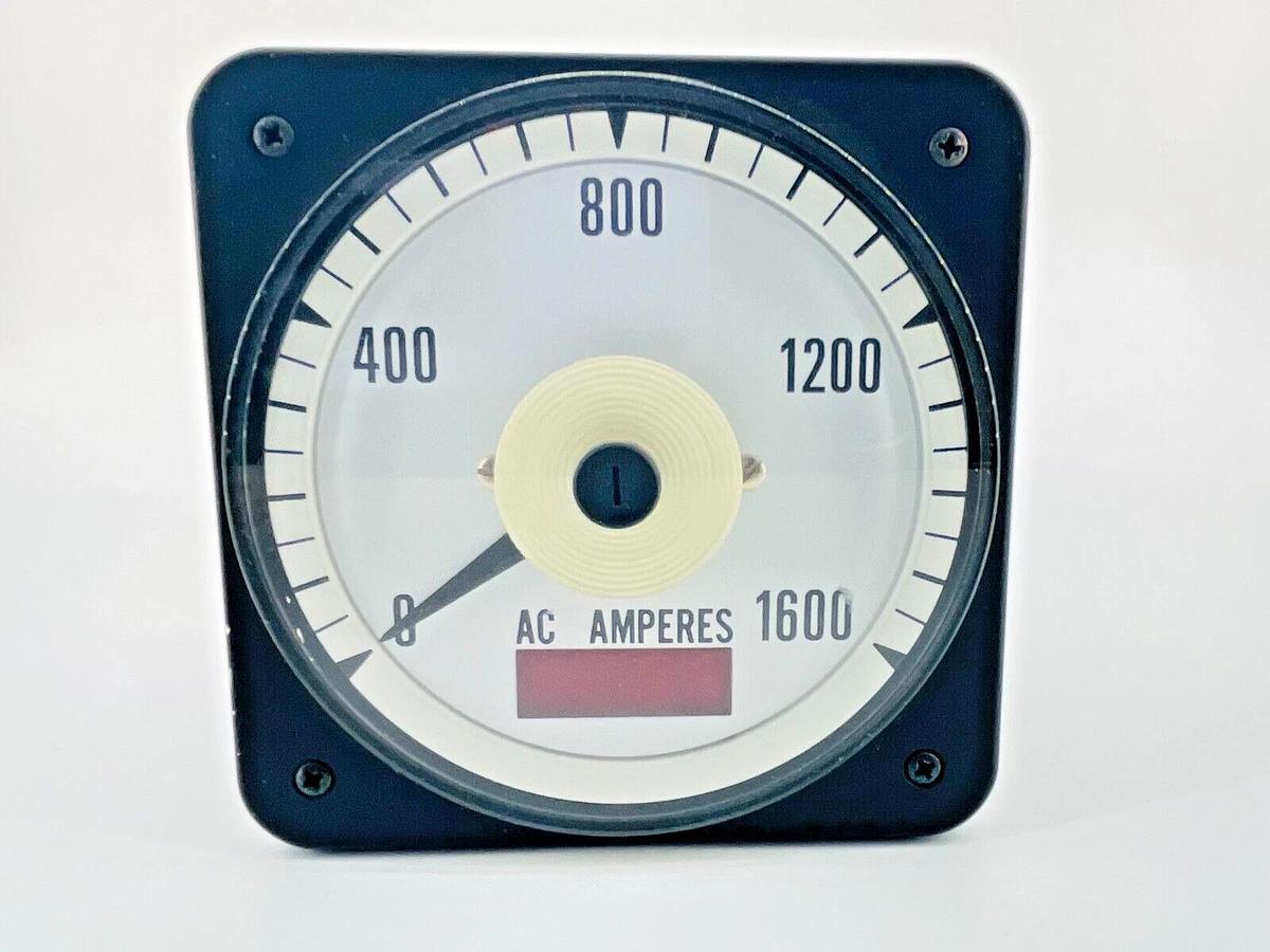 New Asco 077-DI Panel Meter 0/1600 AC Amperes 120VAC