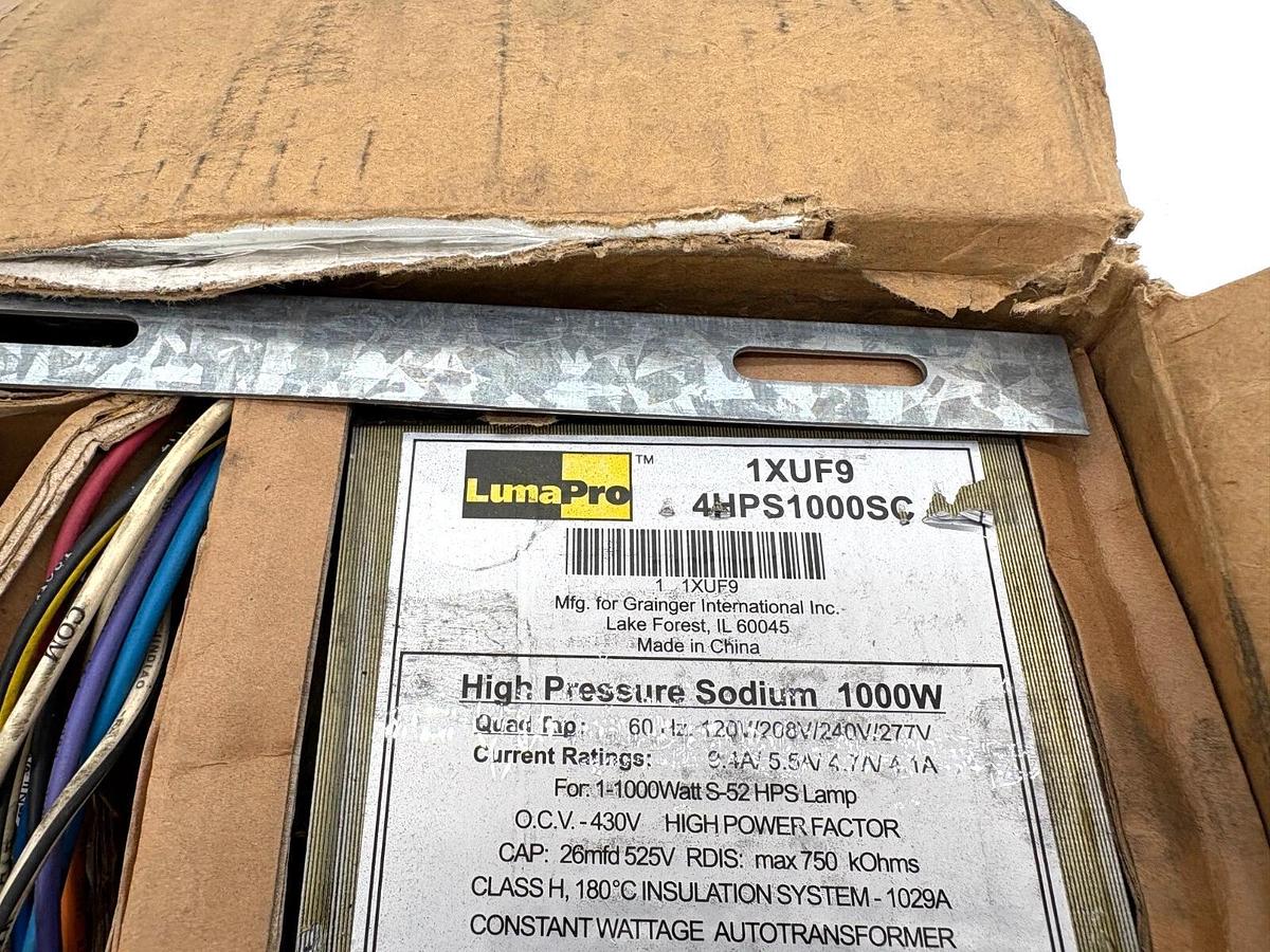 New LumaPro 1XUF9 HID Ballast 1000W 120/277VAC HPS