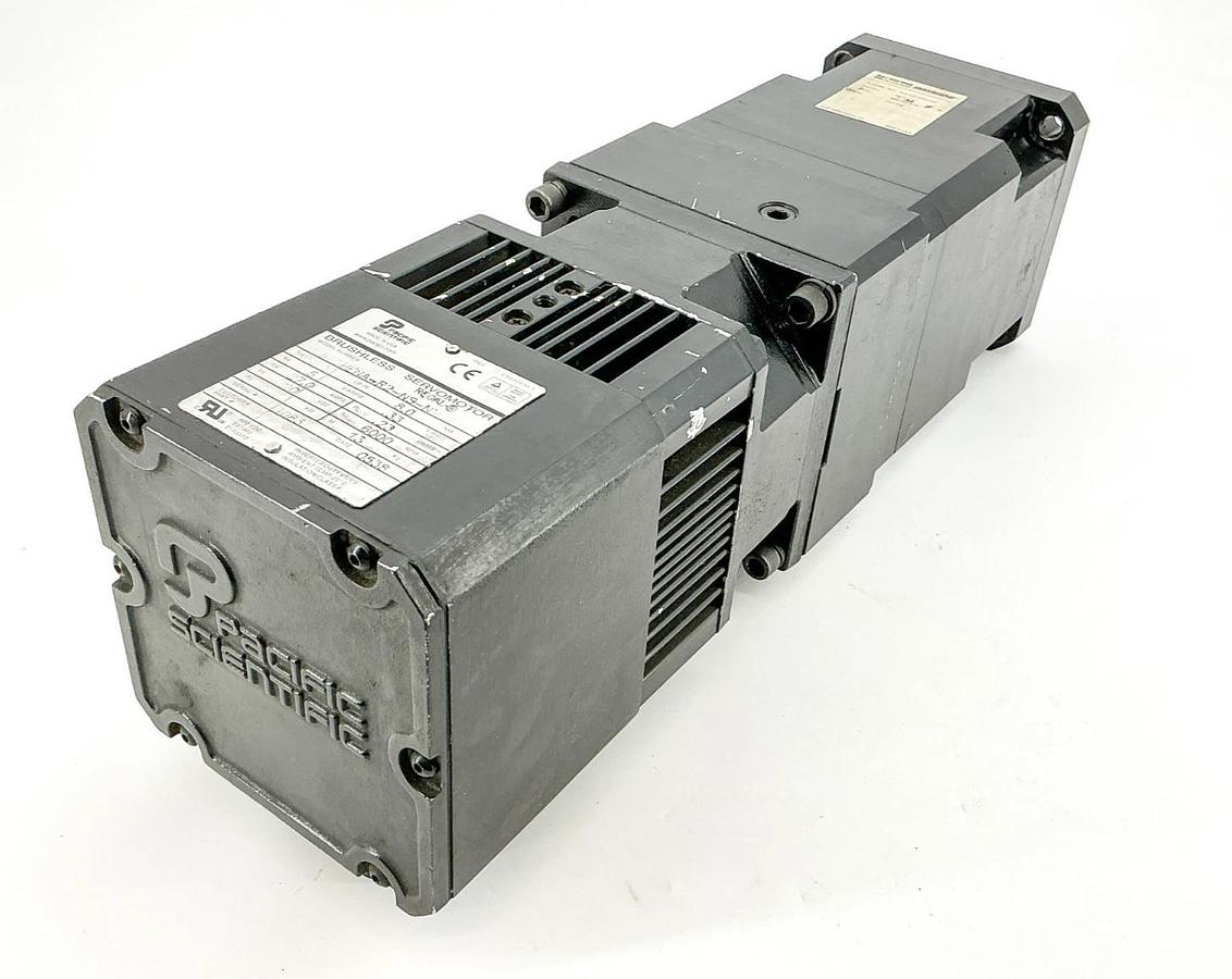 Used Pacific Scientific R63HENA-R2-NS-NV-00 Servomotor W/ Bayside PG142-010-037