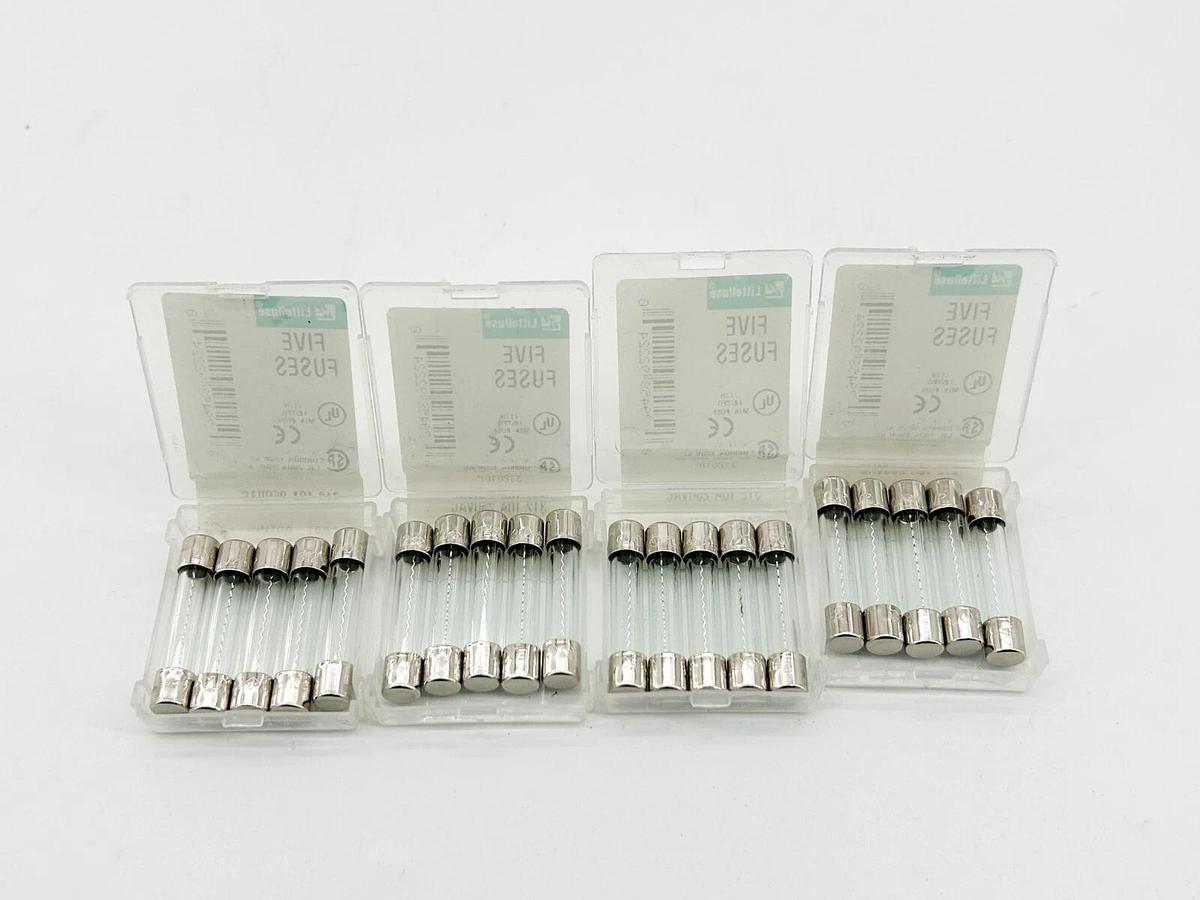 New Lot of 20 Littelfuse 312010P Glass Fuse 250V 10A