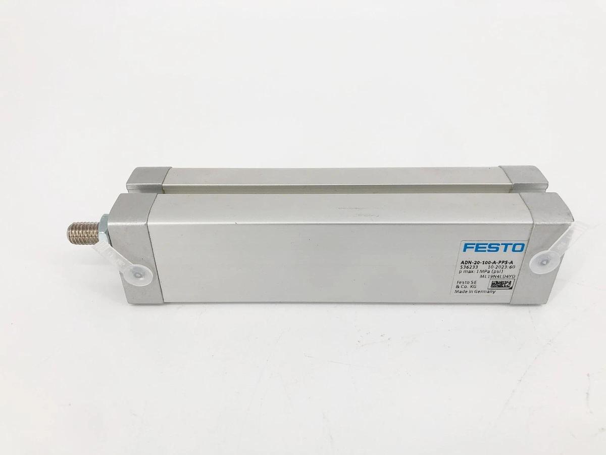 New Festo ADN-20-100-A-PPS-A Pneumatic Cylinder 10 Bar 536233 - No Box