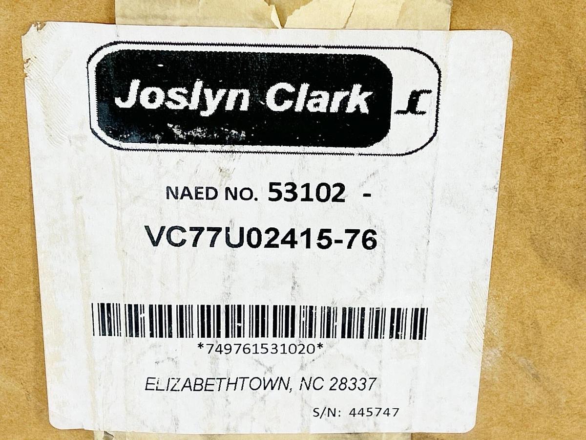 New Joslyn Clark VC77U02415-76 Contactor VC Series 2P 110/120V 160A 50/60Hz