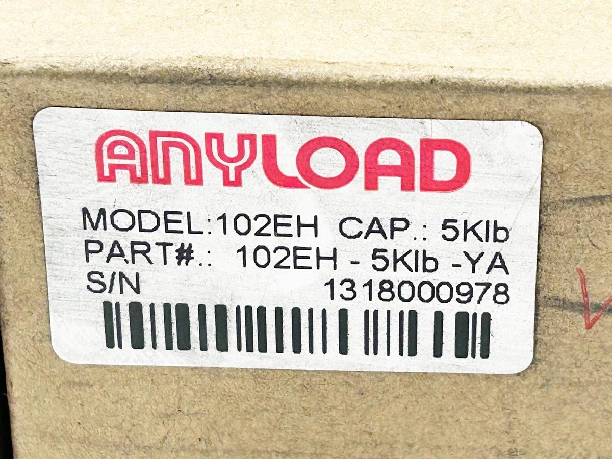 New Anyload 102EH-5KLB-YA Double Ended Load Cell Beam 5K LB