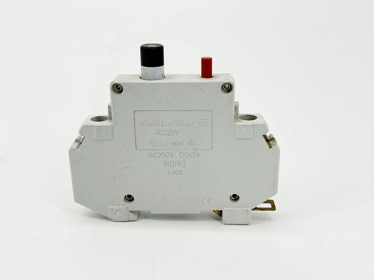 New Lot of 2 Weildmuller 91090 Circuit Breaker 10A 250V 1 Pole- No Box