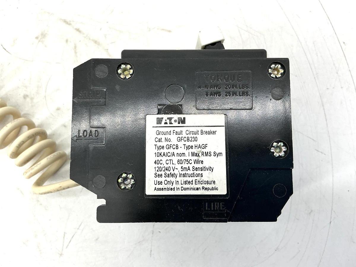 New Eaton GFCB230 Circuit Breaker Type GFCB & HAGF 2P 30A 120/240V - No Box