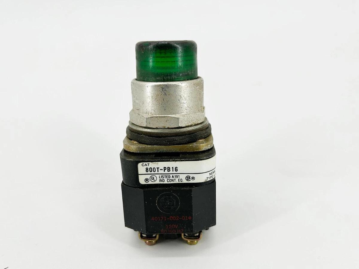 Used Allen Bradley 800T-PB16 Pushbutton 30.5M Momentary Contact Green