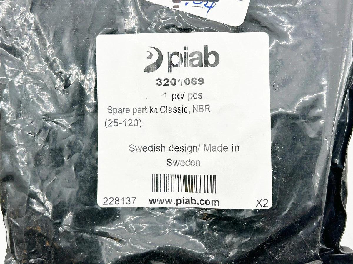 New Piab 3201069 Spare Part Gasket Kit Classic NBR 25-120