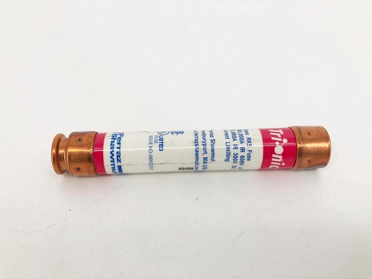 Lot of 3 New Ferraz Shawmut TRS15RID Time Delay Fuses 15A 600VAC 300VDC