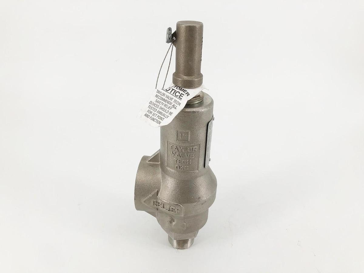 New Taylor Valve T-8200-1 Safety Relief Valve 1" 475PSI Set 82E6351511 - No Box