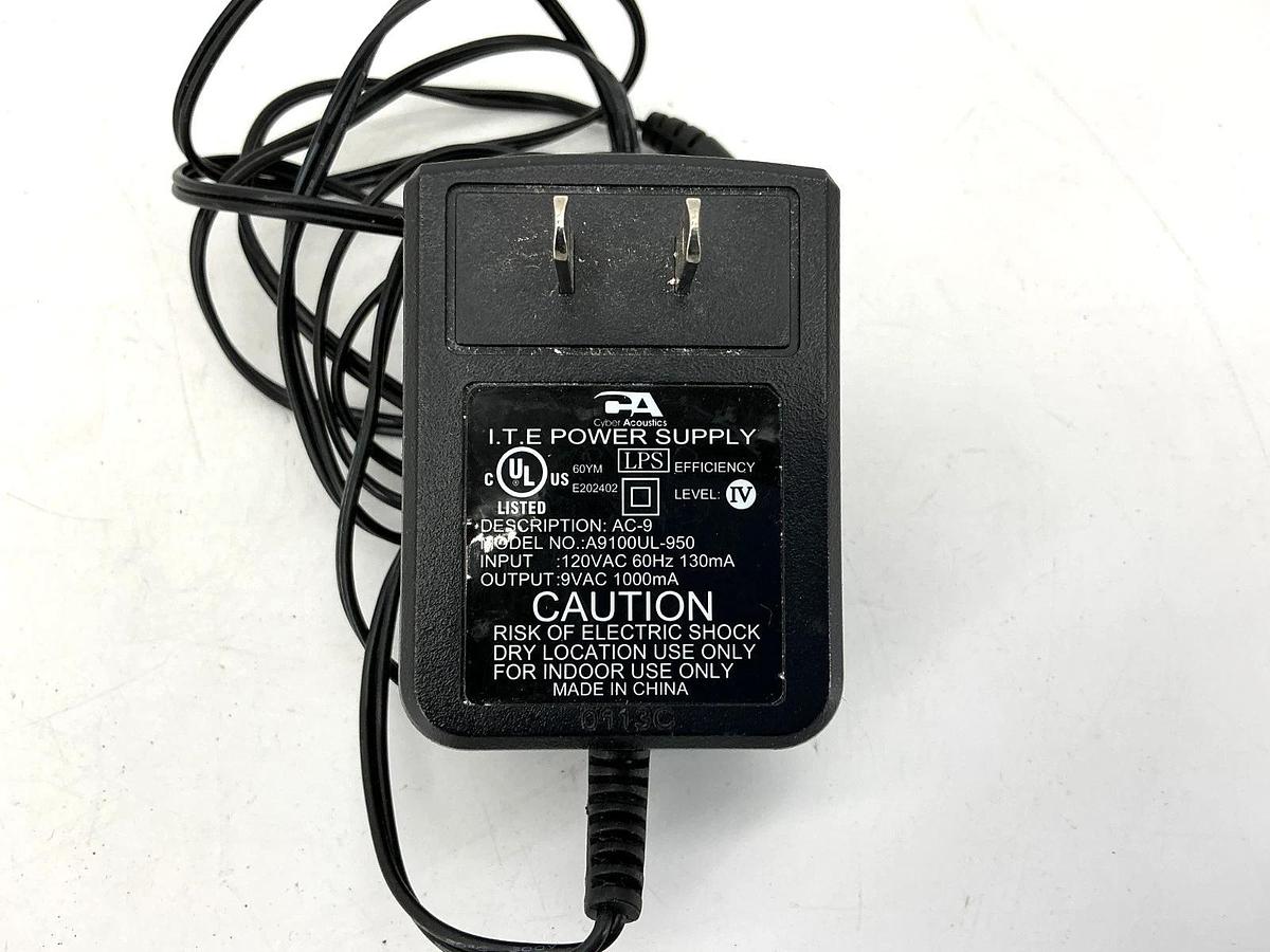 Used Lot of 2 Cyber Acoustics A9100UL-950 ITE Power Supply AC-9 Input: 120VAC 60HZ