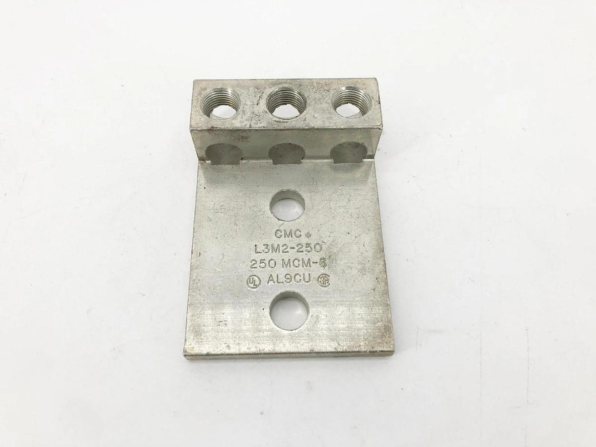 New CMC L3M2-250 Aluminum Mechanical Lug 250MCM - 6 AWG - No Hardware