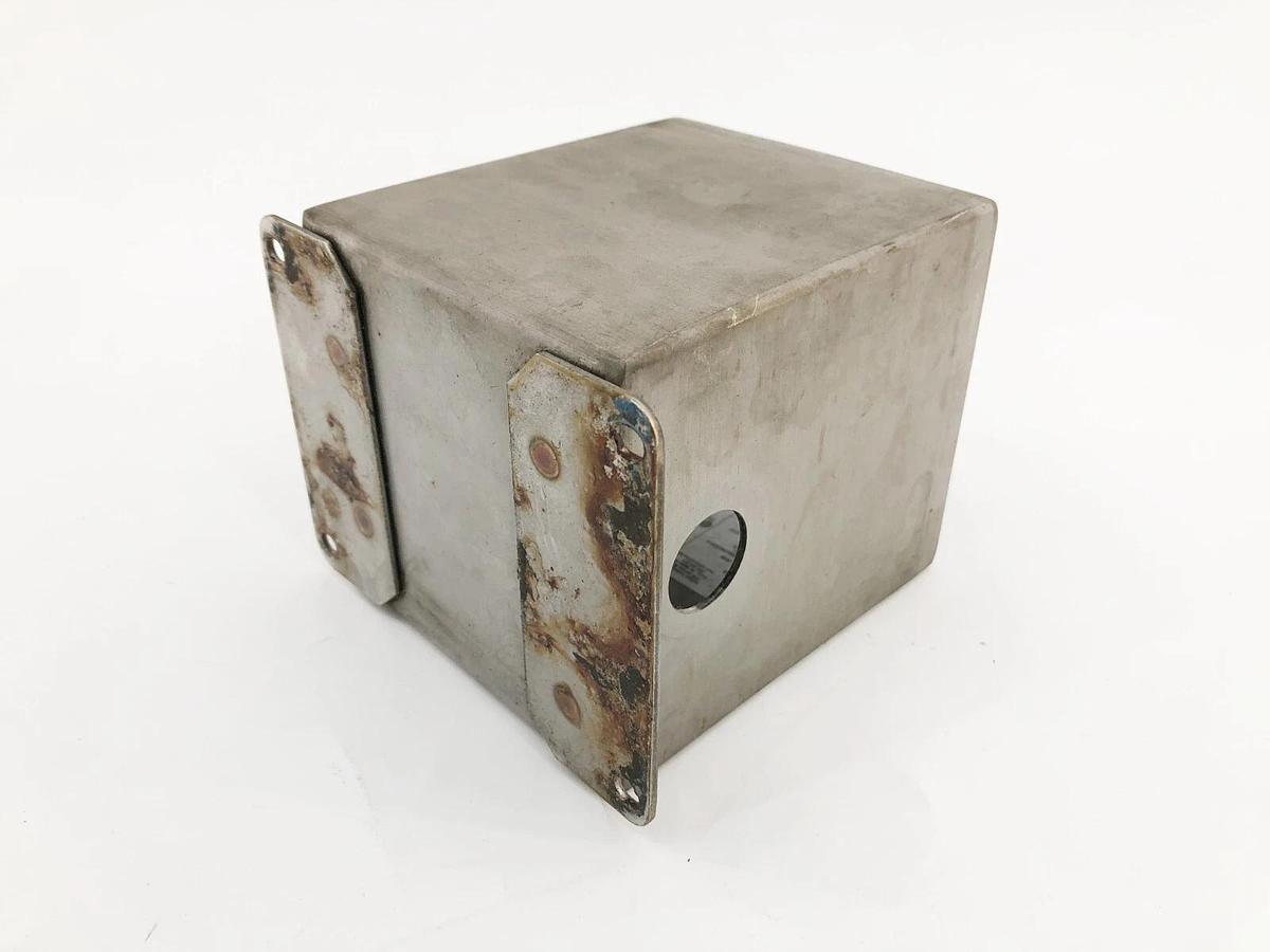 Used Hoffman E1PBXSS Pushbutton Enclosure Stainless Steel 4" x 4.75" x 4"