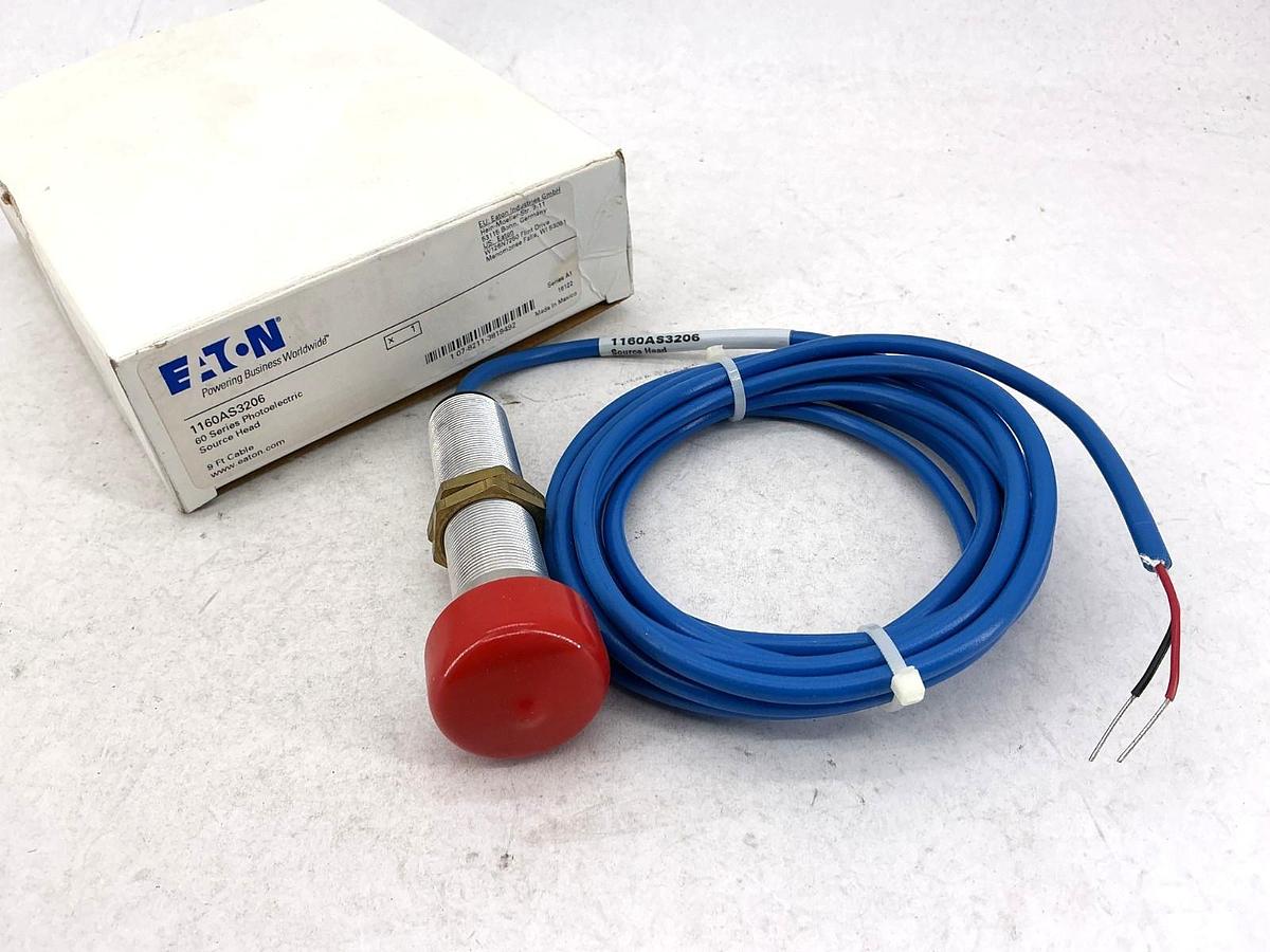 New Eaton 1160AS3206 Ser A1 60 Series Photoelectric Sensor Source Head 9ft Cable