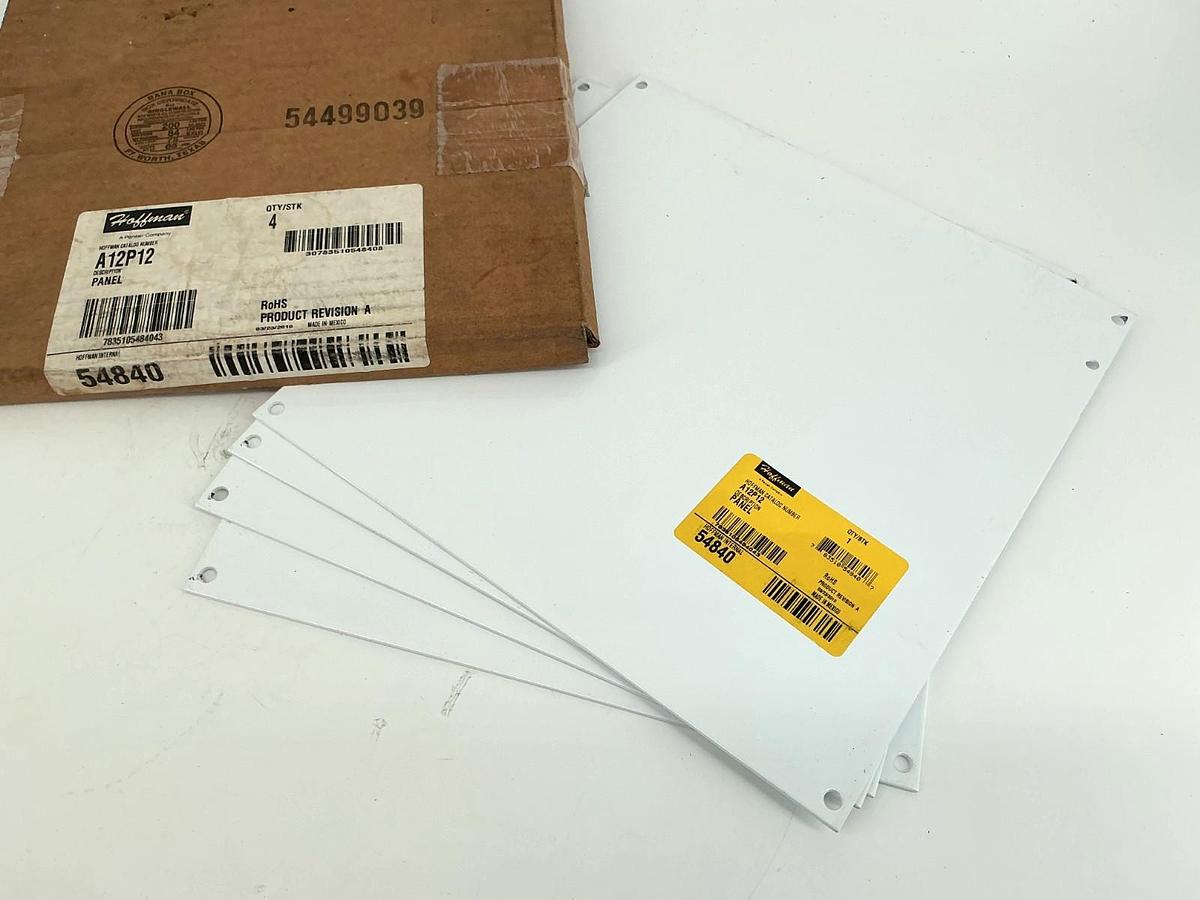 Lot of 4 New Hoffman A12P12 Panel for Junction Box