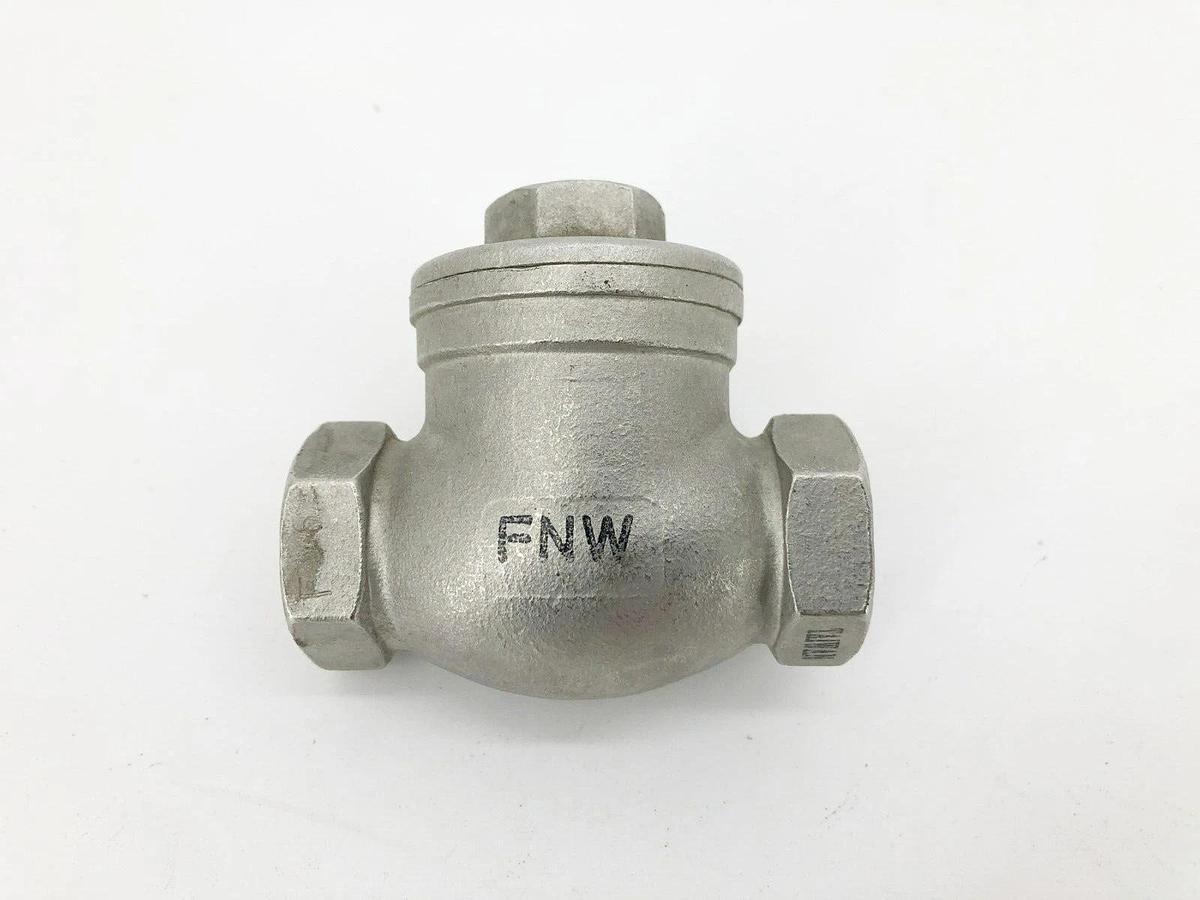 New FNW FNW16B200C Stainless Steel Check Valve 3/8" 200 WOG CF8M
