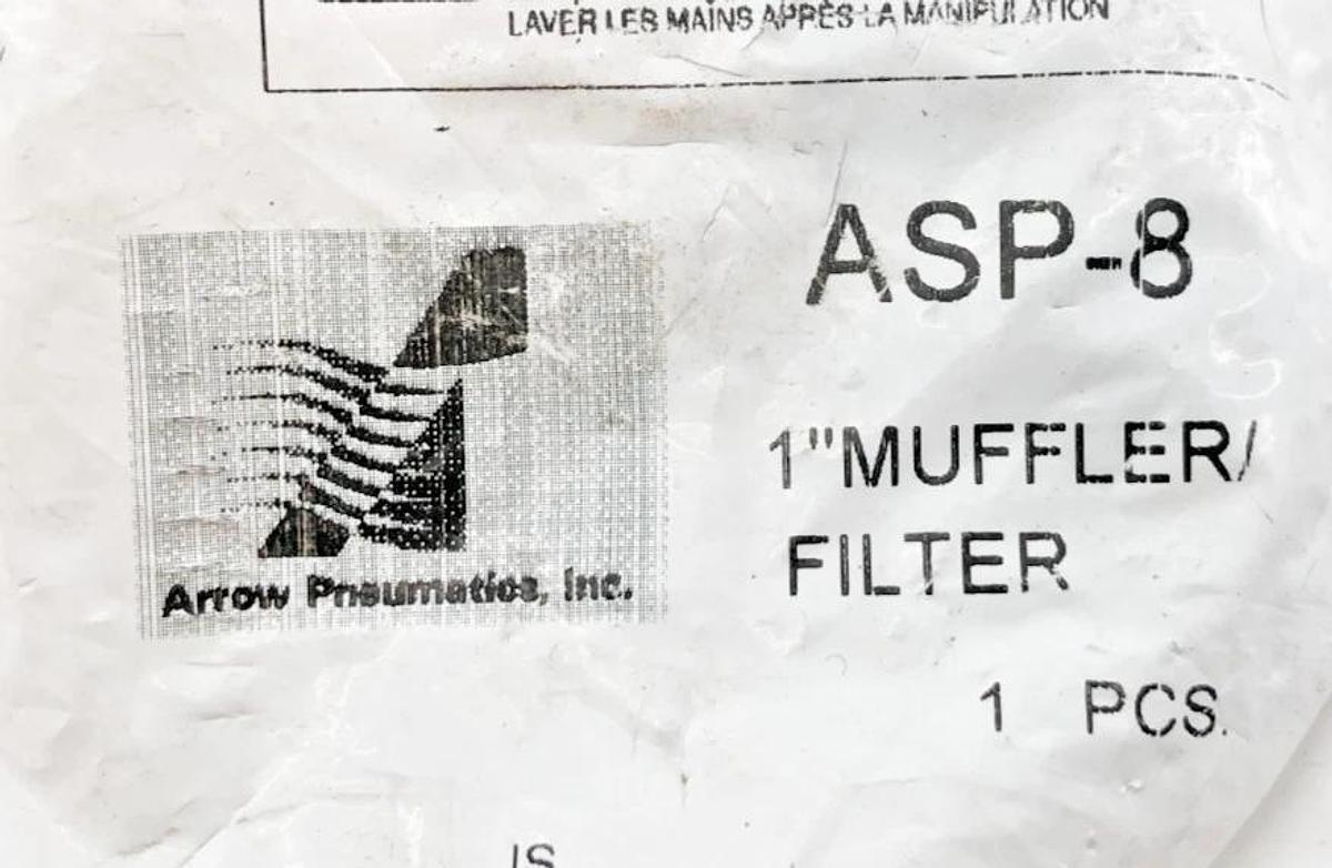 Lot of 3 New Arrow Pneumatics ASP-8 Muffler Filters 1" NPT