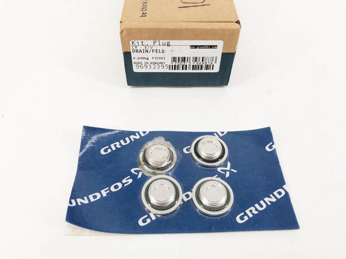New Grundfos 96932395 Drain Fill Plug Kit for CM-E/V