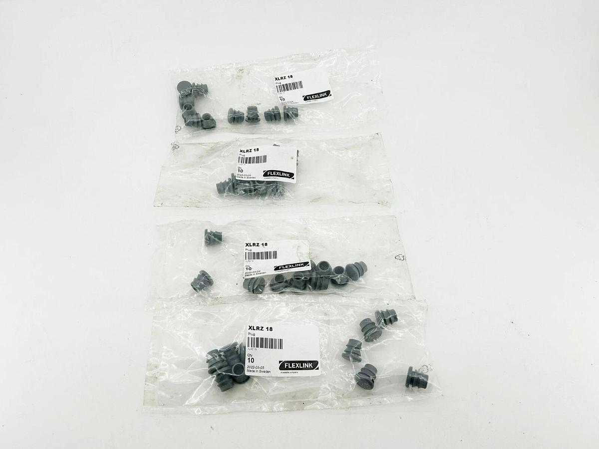 Lot of 40 New FlexLink XLRZ 18 End Plugs