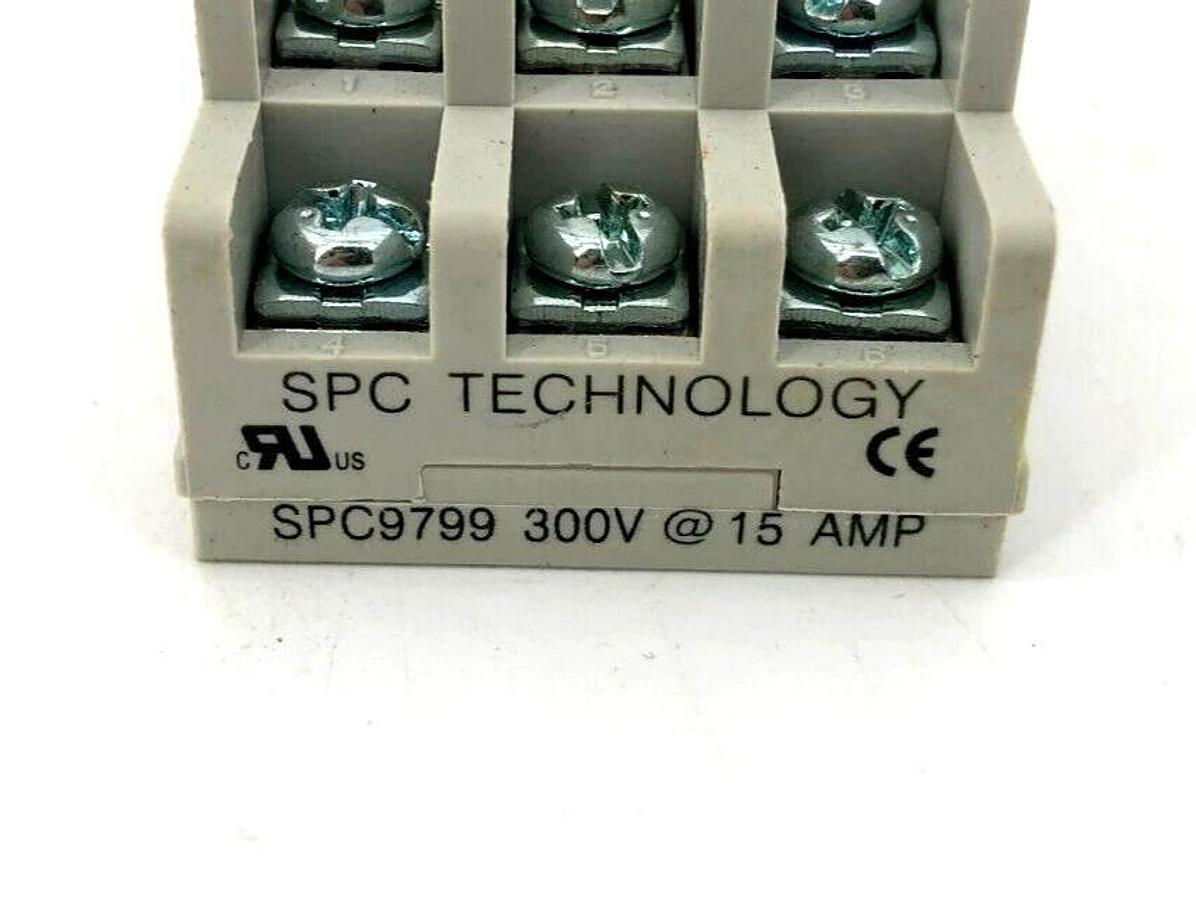 Lot of 4 New SPC Technology SPC9799 Relay Sockets 15A 300V
