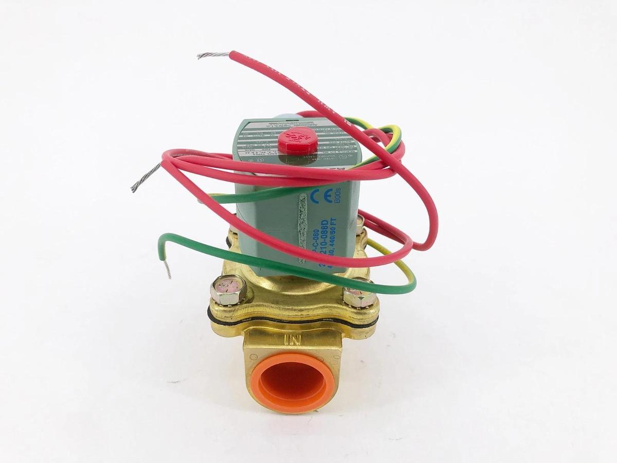 New Asco 8210G9 440/480V Solenoid Valve 2-Way 3/4" - No Box