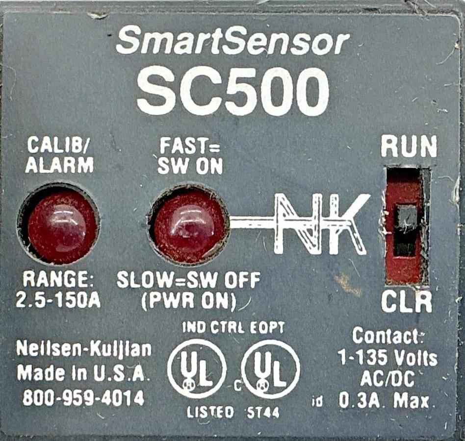 Used Neilsen-Kuljian SC500 Smart Sensor Current Sensor 2.5-150A Contact 0.3A 1-135V