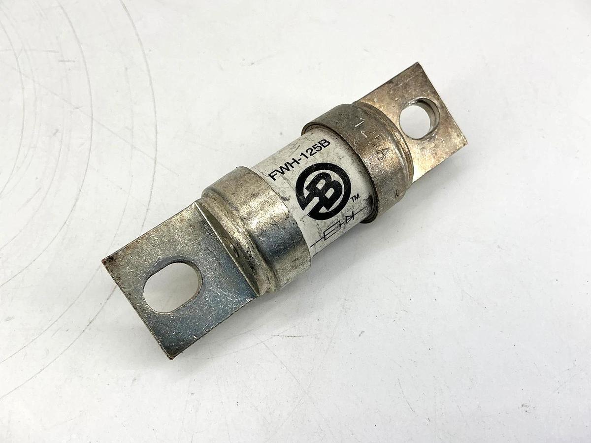Used Lot of 2 Bussmann FWH-125B Fuse 125A 500V FWH125B