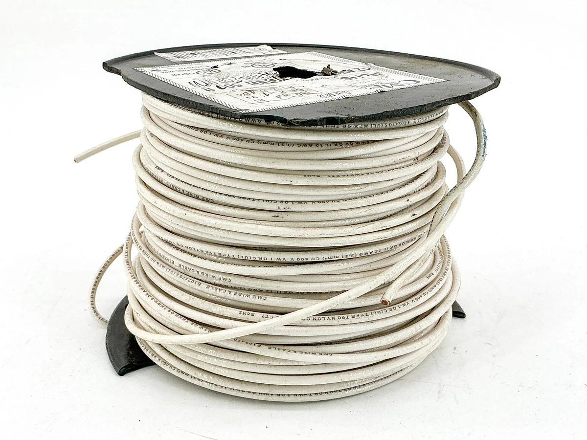 CME E102470 12AWG Stranded THHN OR THWN-2 OR MTW White 300+ft 7.11LB