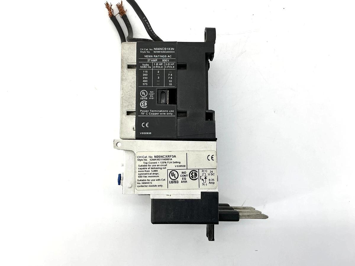Used Eaton Cutler-Hammer N101CS1F3A Starter 3P 27A 24V SS OVLD N04NCS1X3N N05NCXRF3A