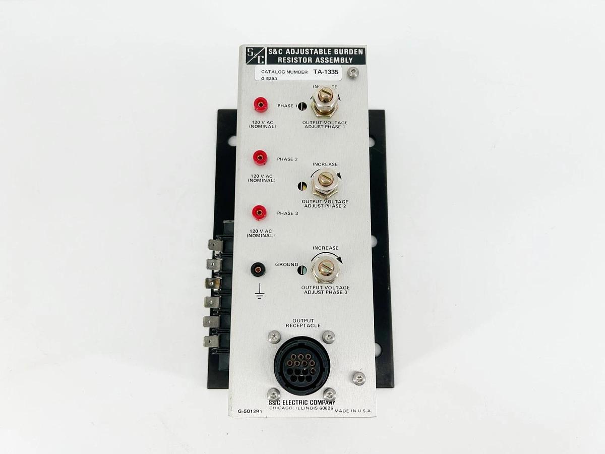 New S&C Electric TA-1335 Adjustable Burden Resistor Assembly 120VAC 3PH - No Box