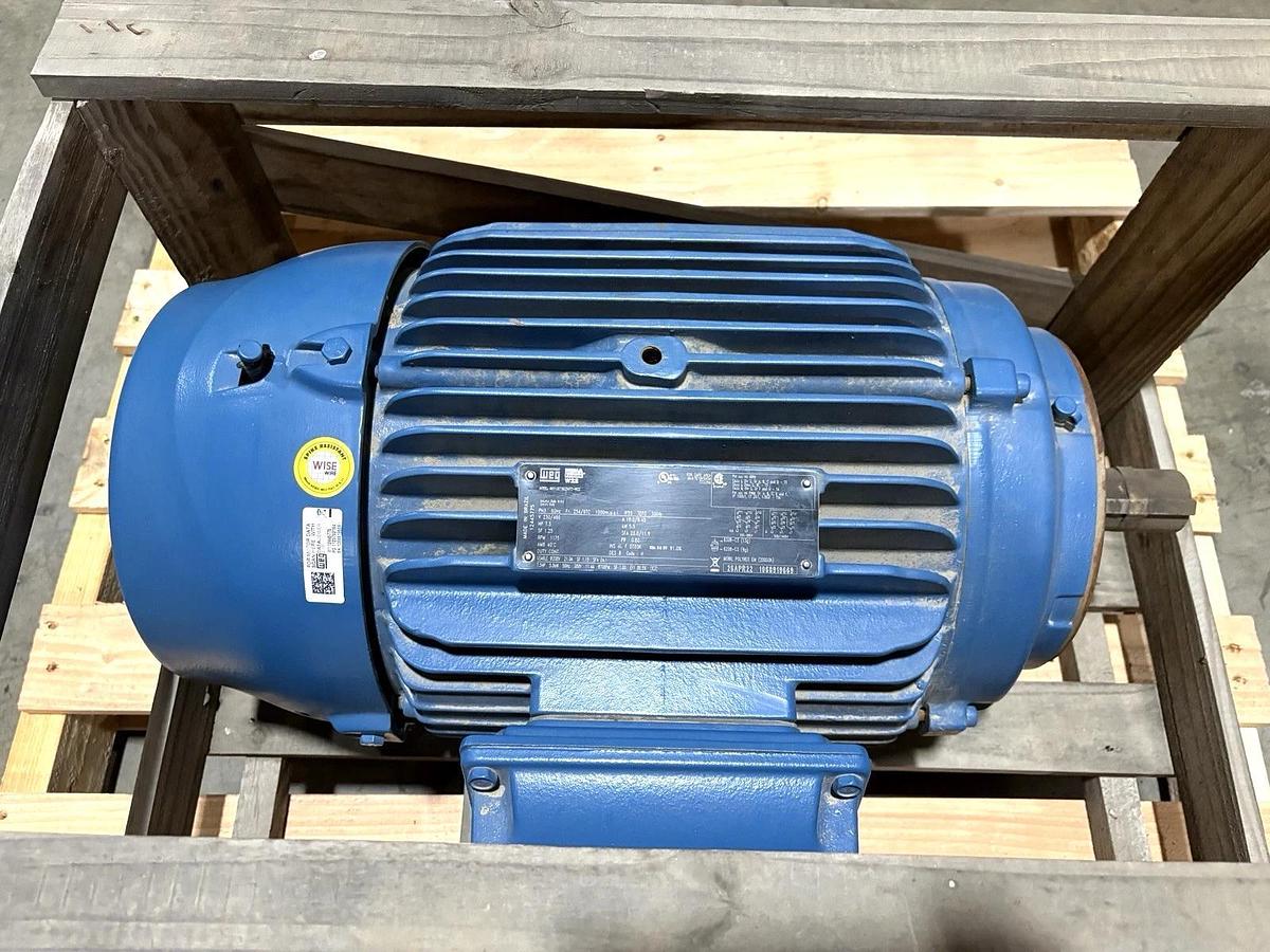 New WEG 00712ET3E254TC-W22 7.5HP TEFC Motor 230/460V 1200rpm 254/6TC Frame
