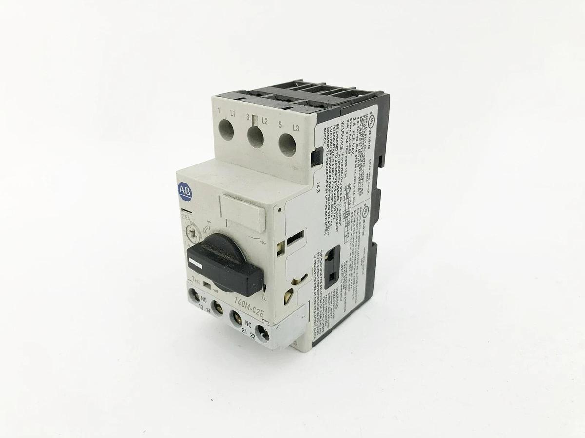 Used AB Allen Bradley 140M-C2E-B25 Ser. B Motor Circuit Protector 1.6-2.5A