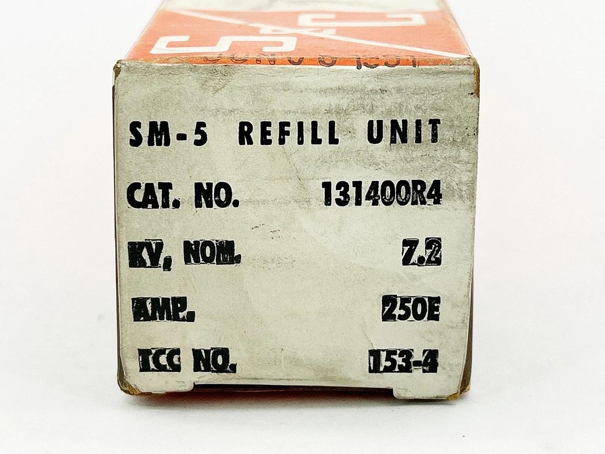 New S&C Electric 131400R4 SM-5 Fast Acting Fuse Refill 250A 7200V