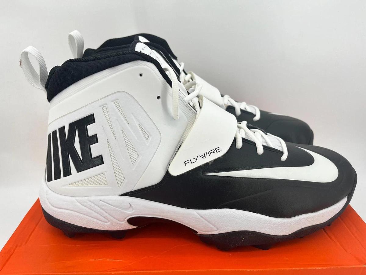Nike Zoom Code ELT Stove Shark Black/White Size 16 Football Cleats