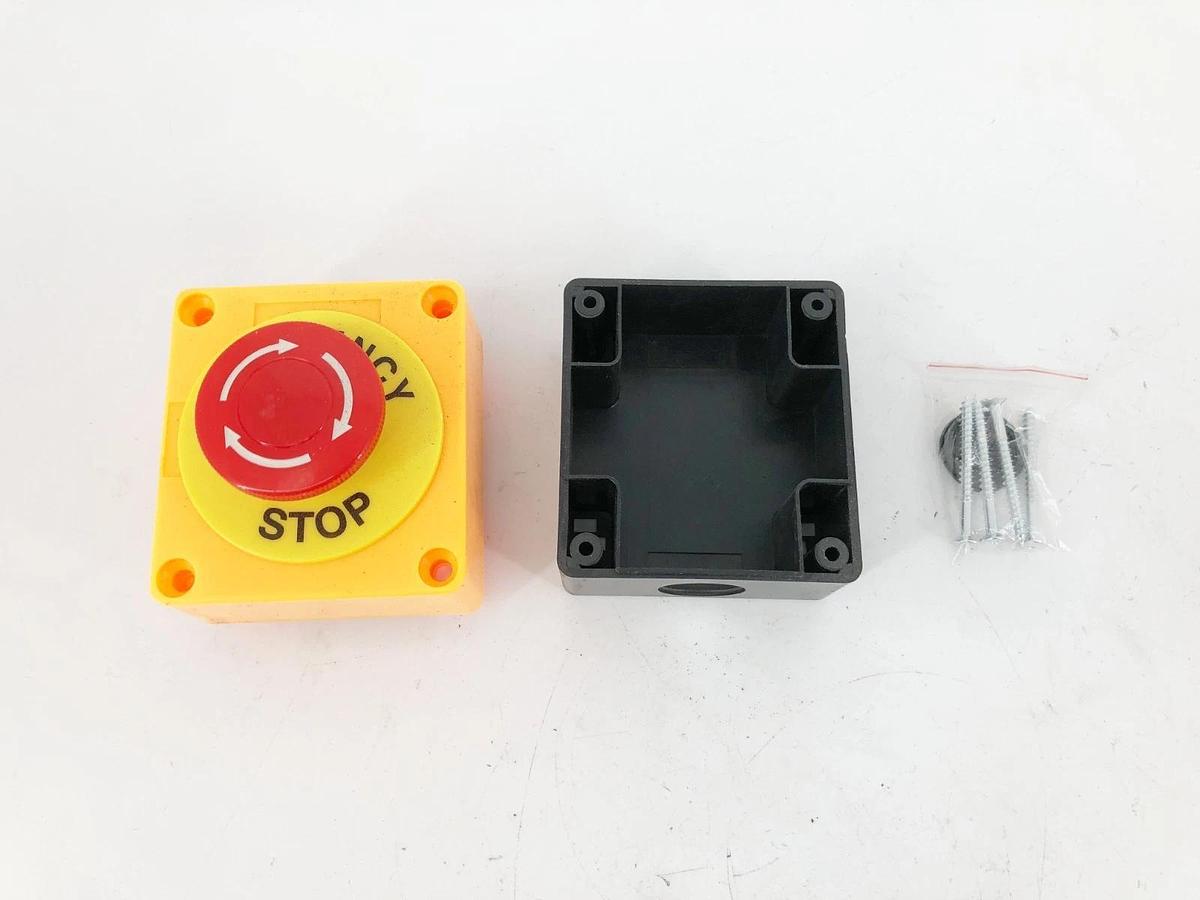 Lot of 3 New NxTop X001V7N0P9 Emergency Stop Pushbuttons 40mm - No Box