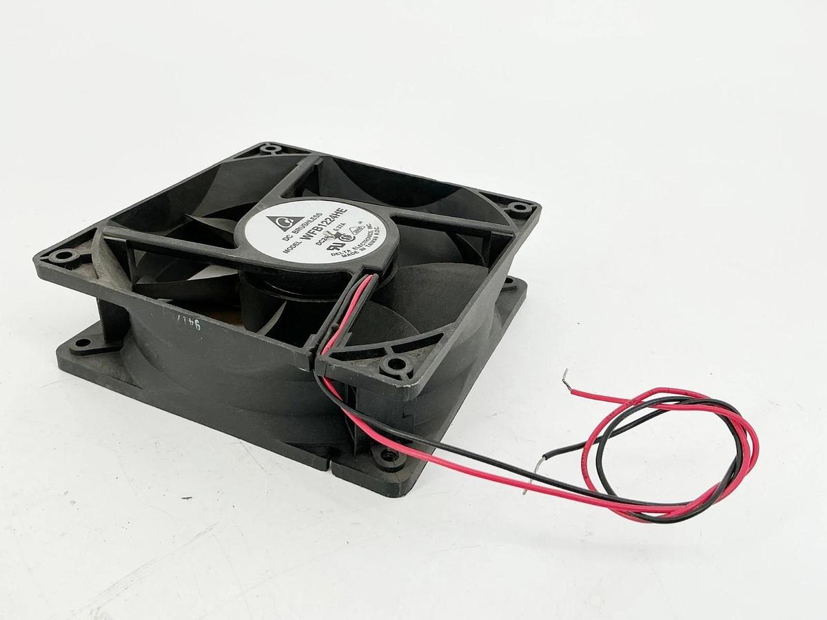 New Delta WFB1224HE DC Brushless Fan 24V 0.37A 2 Wire - No Box