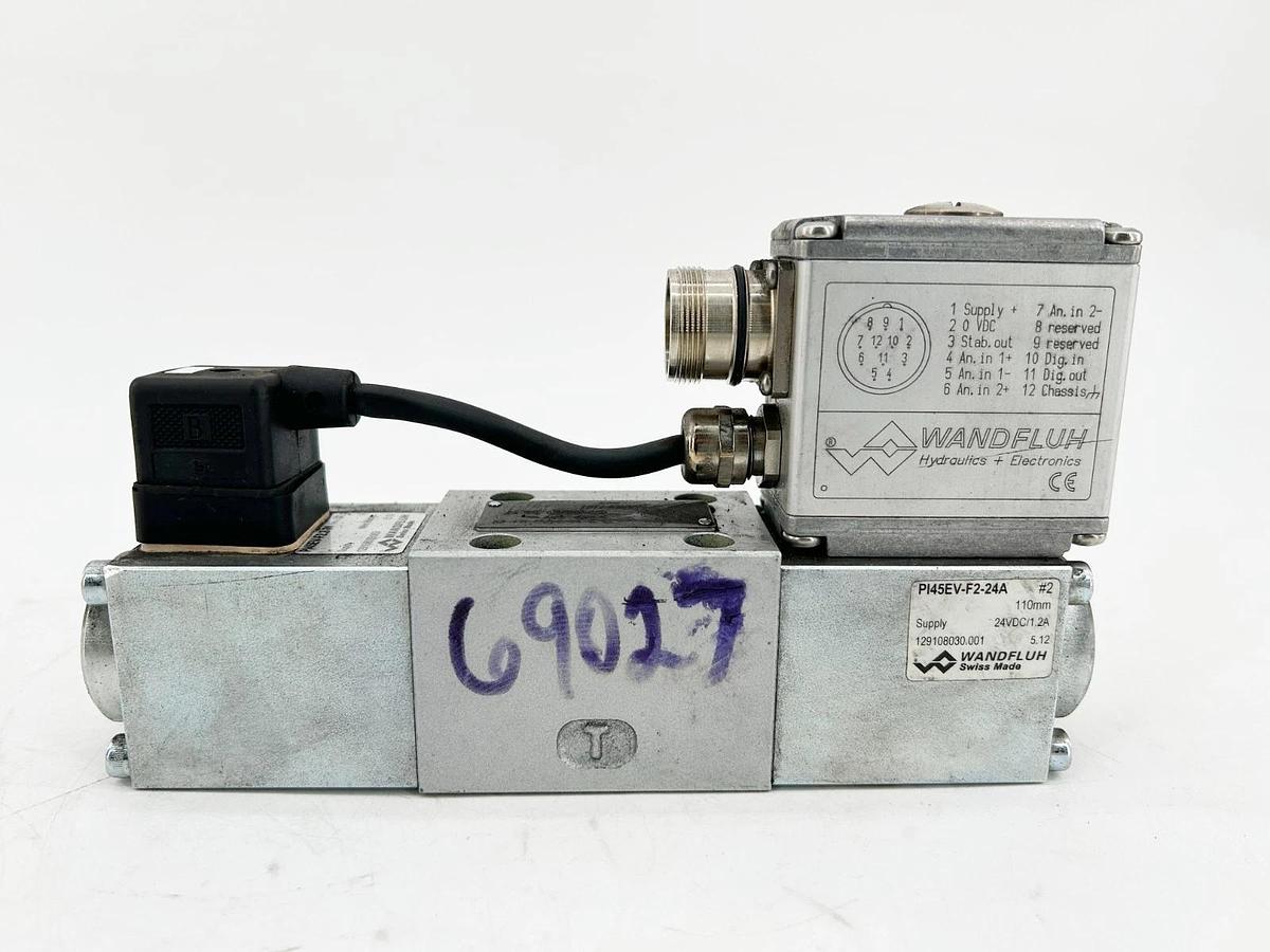 Used Wandfluh WDVFA06-ACB-S-16-24A2-D1 Hydraulic Solenoid Valve PI45EV-F2-24A