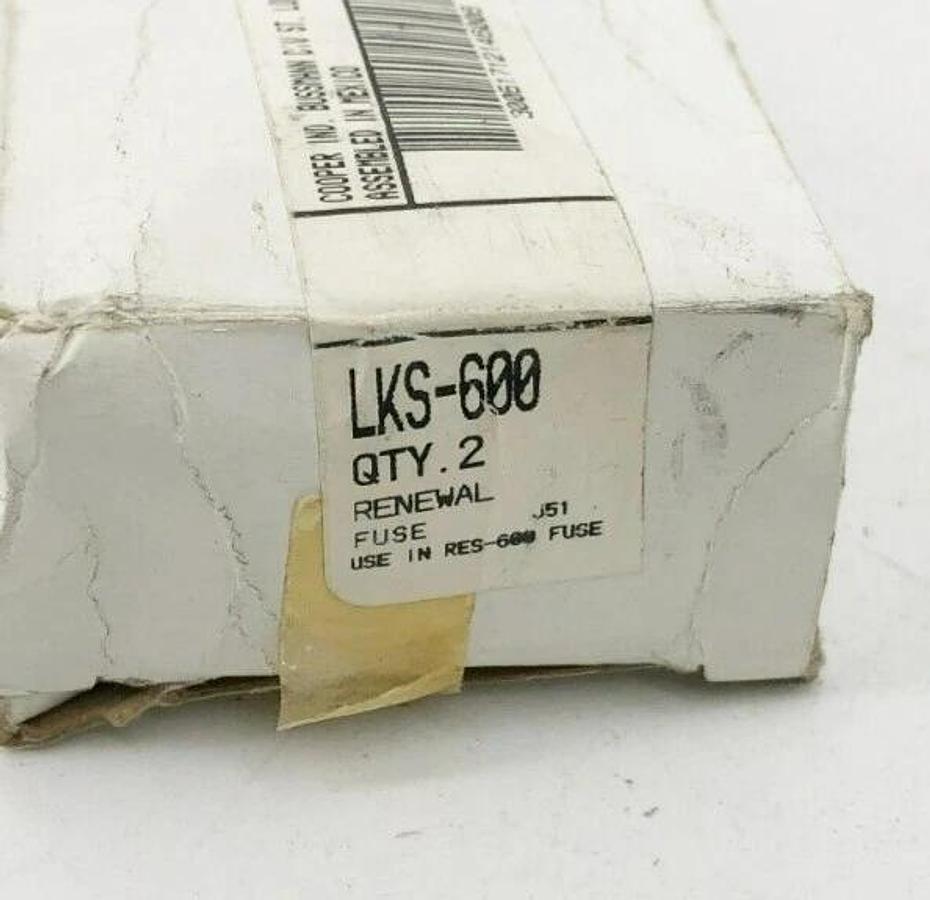 Lot of 2 New Bussmann LKS-600 Super-Lag Renewal Links 600A 600V