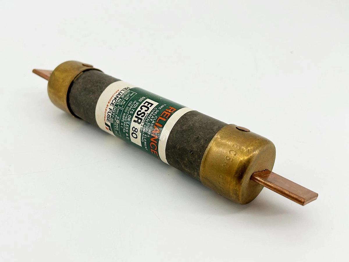 New Reliance ECSR-80 Time Delay Fuse 80A 600V Class RK5- No Box