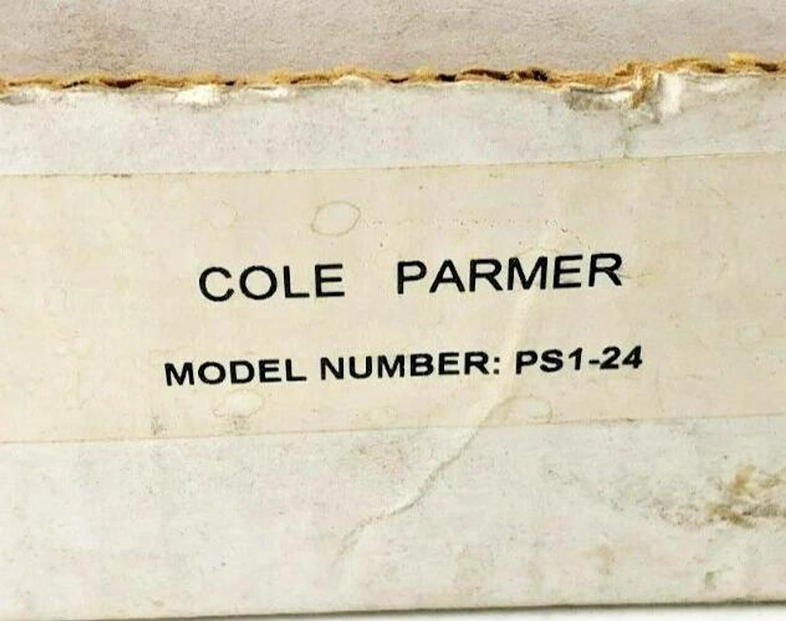 New Cole Parmer PS1-24 Power Supply 120VAC to 24VDC 70mA